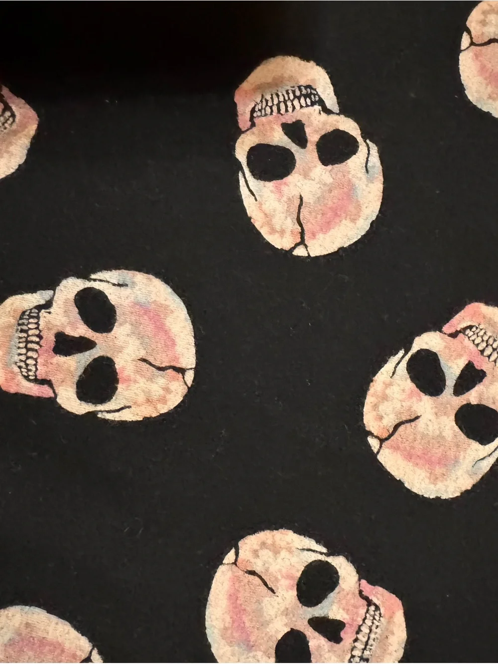 torrid Black Joggers with Beige Skull Print